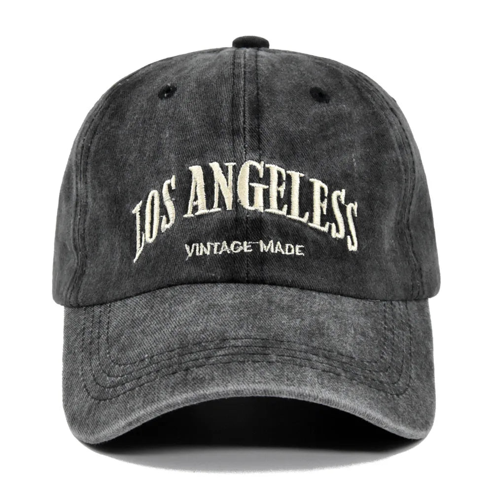 Gorra Vintage con Visera Curvada Bordada para Actividades al Aire Libre