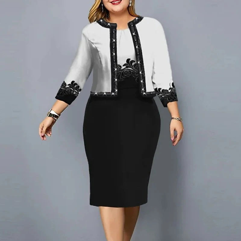 Conjunto de Falda y Cárdigan | Sin Mangas | Estilo Casual