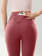 Leggings Piel Tiburón PV | Cintura Alta Bolsillo Espalda | Ajustado Sexy Fitness Yoga | Ticotrendy