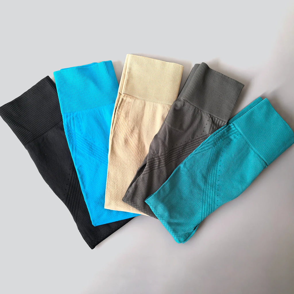 Pantalones Yoga Sin Costuras para Mujer | Cintura Alta con Líneas Delgadas | Secado Rápido y Elásticos | Tico Trendy