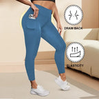 Leggings Yoga Talla Grande | Cintura Alta con Bolsillos | Levantamiento de Glúteos | Tico Trendy