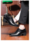 Zapatos Oxford Hombre Charol Elegantes Punta Puntiaguda Fiesta Boda | Alta Calidad