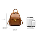LAORENTOU-mochila de cuero dividido para mujer, bolso de mano para chica, de gran capacidad, para ir al trabajo, ocio, viaje, 2025