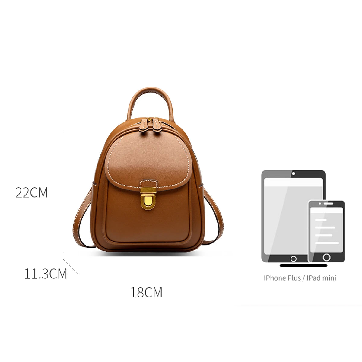 LAORENTOU-mochila de cuero dividido para mujer, bolso de mano para chica, de gran capacidad, para ir al trabajo, ocio, viaje, 2025