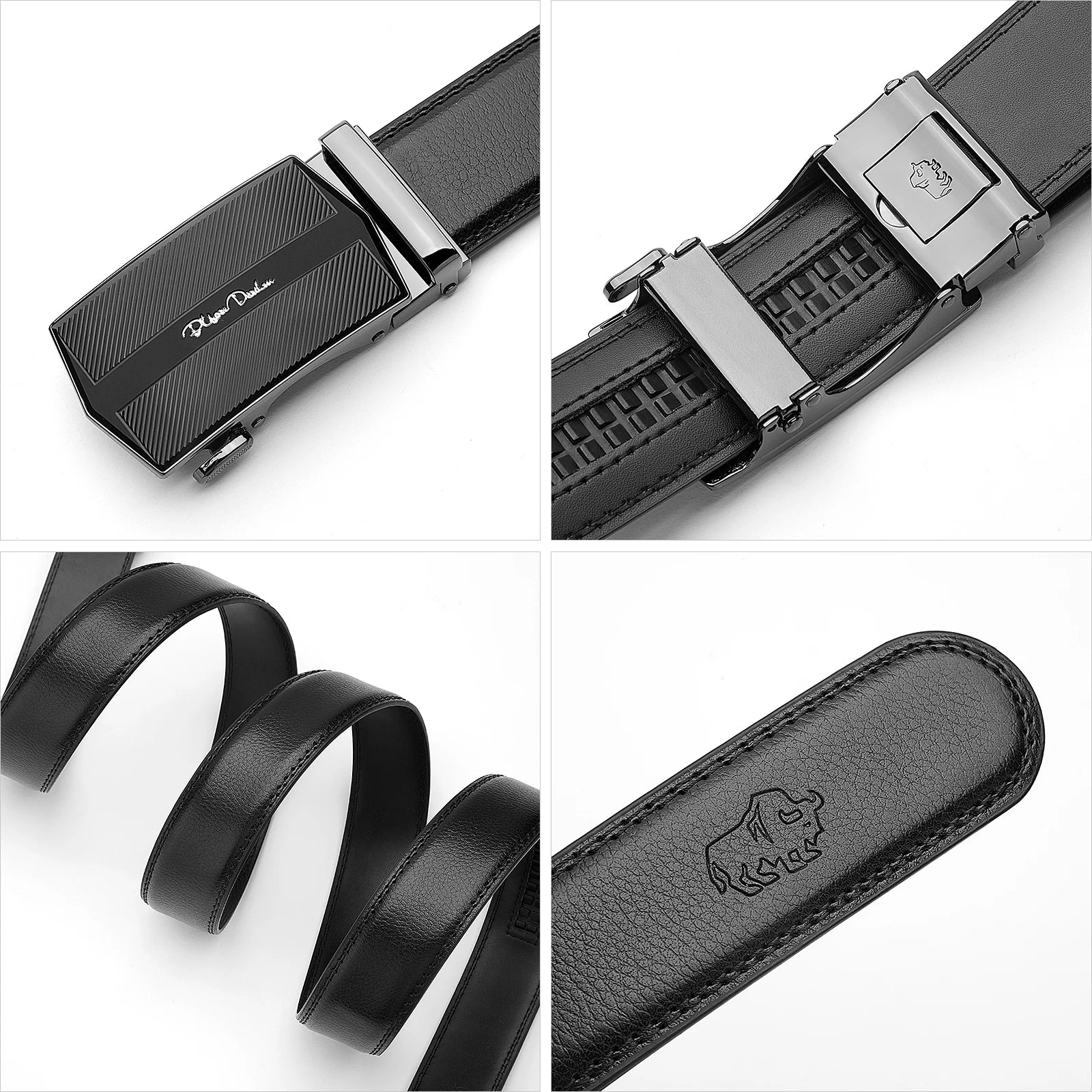 Cinturón Masculino | Hebilla Automática | Cuero | Negocios y Casual