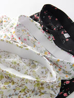 Falda Larga De Gasa Floral Con Abertura Y Vuelo De Verano