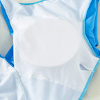 Traje de Baño de Una Pieza Sexy Monocromático de Manga Larga