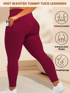 Leggings Yoga Talla Grande | Cintura Alta con Bolsillos | Levantamiento de Glúteos | Tico Trendy