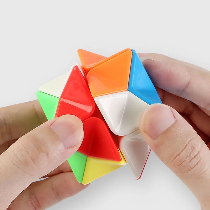 Poligono Cubo mágico 2x2 juguetes para niños rompecabezas educativos Inteligencia Brinquedos Pedagogicos Infantil wsбк рубика Zauberwürfel