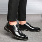 Zapatos Oxford de Cuero para Hombre | Nueva Suela Antideslizante | Ideal para Negocios y Bodas | Ticotrendy