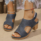 Sandalias de Tacón Alto Ahuecadas | Plataforma | Gancho | Antideslizantes | Talla Grande