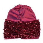 Turbante de Lentejuelas para Mujer Estilo Africano