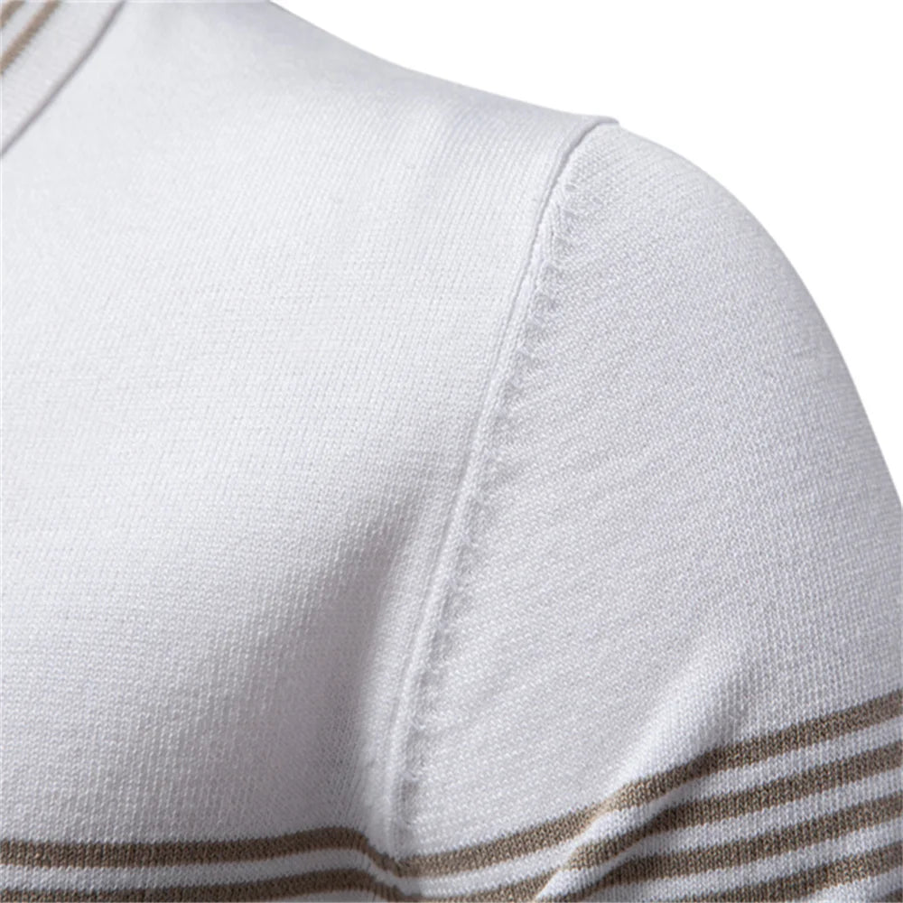 Polo Ajustado Negocios Hombre | Liso o Rayas Transpirable | Tallas S-XXL | Tico Trendy