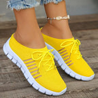 Zapatos Planos de Malla Transpirable | Suela Blanda | Sin Cordones | Talla Grande | Verano 2025