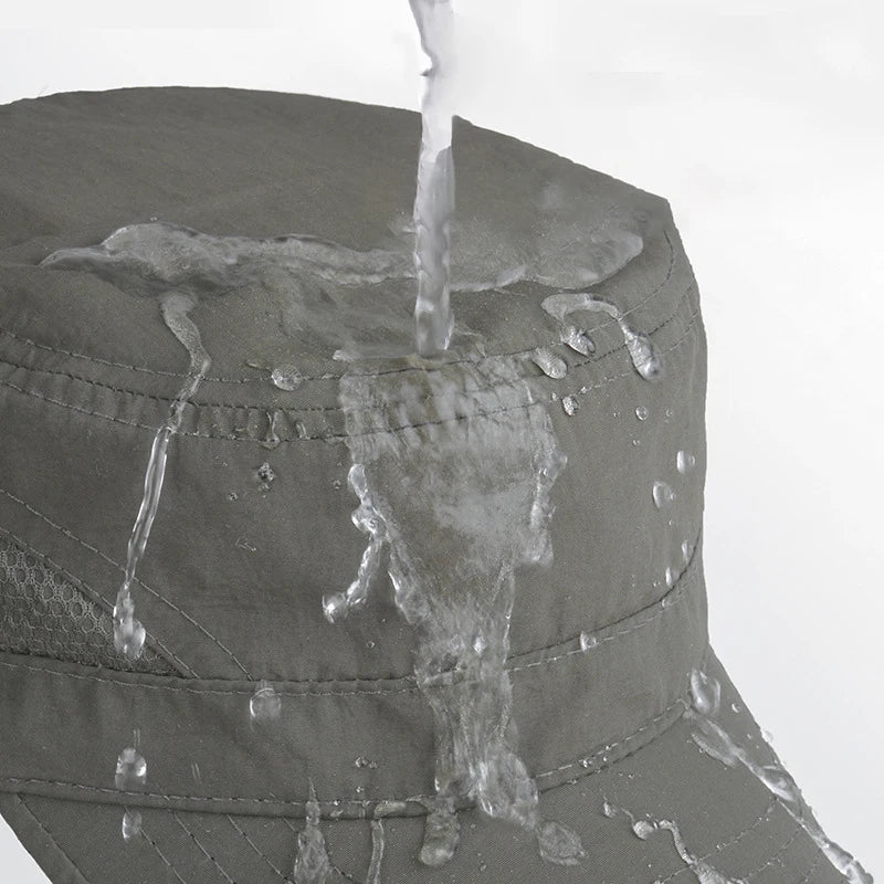 Verano de secado rápido malla transpirable deporte al aire libre suave sombrero plano gorra de hombre mujeres gorra de béisbol pesca correr senderismo gorra de camionero