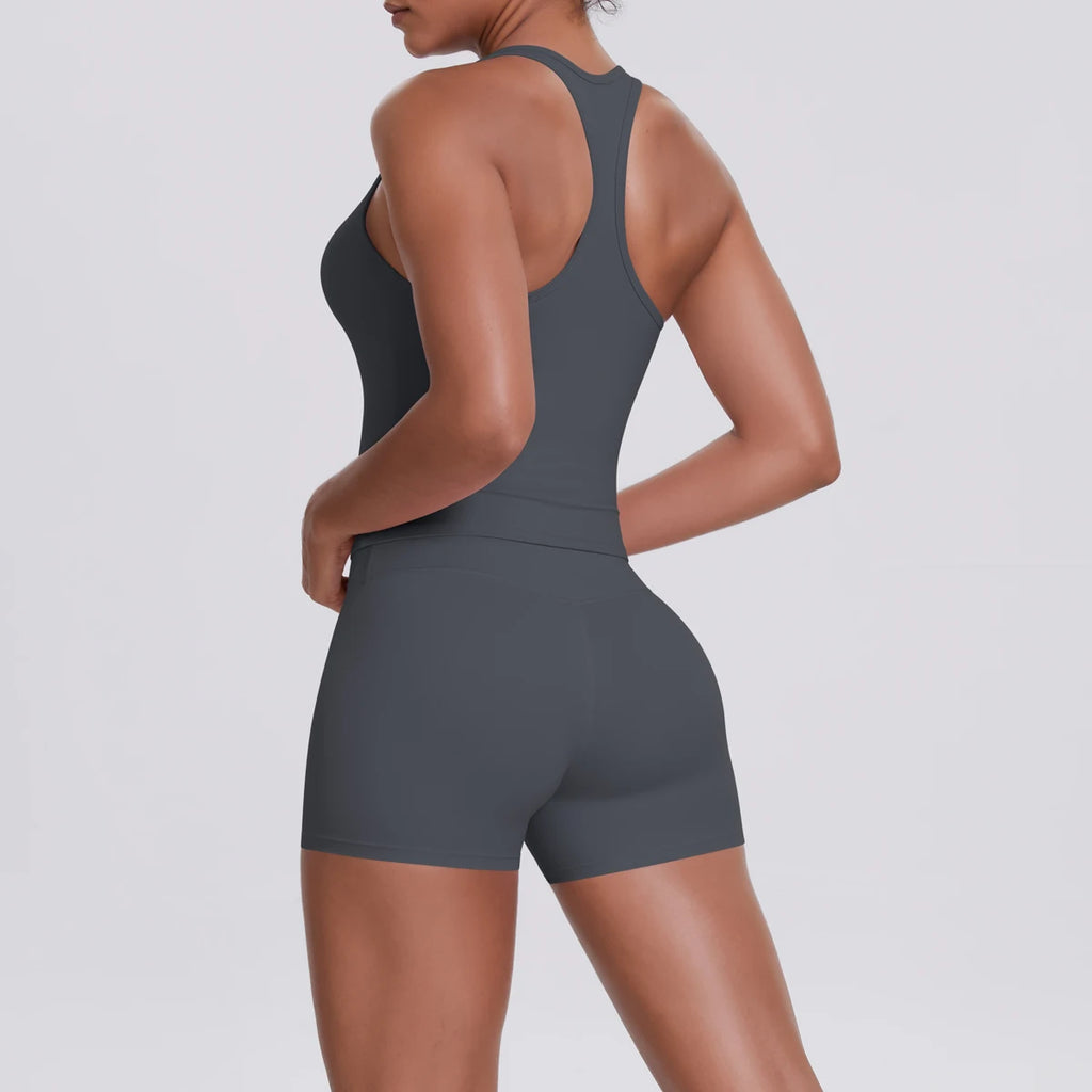 Conjunto Deportivo Mujer 2 Piezas | Sujetador Y Mallas Cintura Alta | Gym Yoga