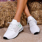 Zapatillas Transpirables con Agujeros | Suela Gruesa | Estampados | Talla Grande | 2025