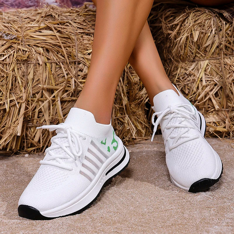 Zapatillas Transpirables con Agujeros | Suela Gruesa | Estampados | Talla Grande | 2025