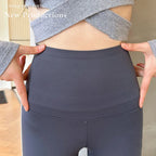 Leggings Piel Tiburón Raya Lateral | Cintura Alta Ajustado Casual | Mallas Deportivas PV | Ticotrendy