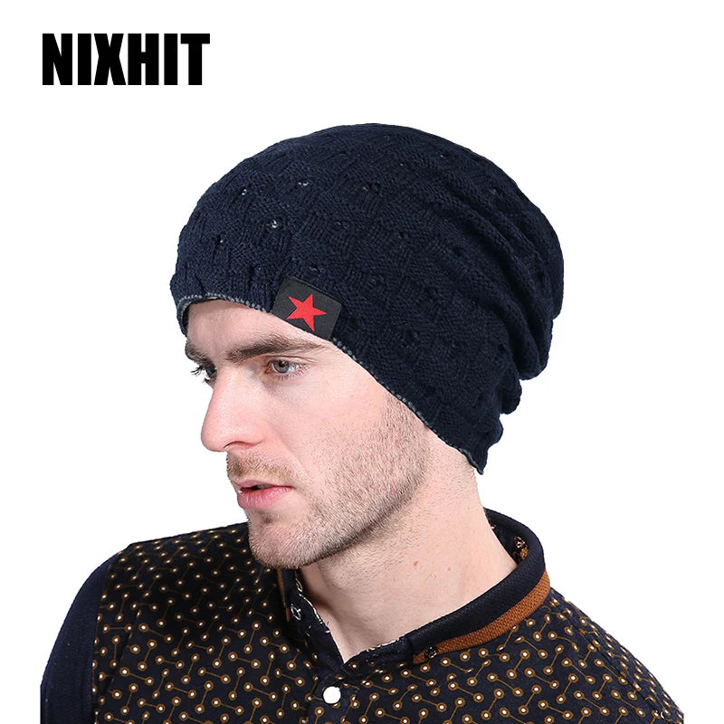 Gorro Punto Acrílico Rayas Cálido Térmico | Invierno Montar Casual Unisex