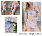 Bikini de Una Correa para Hombro - Traje de Baño Dividido
