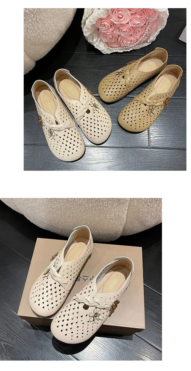 Mocasines de Diseñador con Punta Cuadrada | Ajuste Ancho | Cuero Suave | Novedad