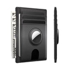 Tarjetero Airtag para hombre, cartera RFID antirrobo de cuero genuino, funda para tarjetas de crédito y identificación, funda para hombre de alta calidad