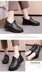 Zapatillas De Invierno Para Mamá | Mocasines Tipo Oxford Felpa Calidad
