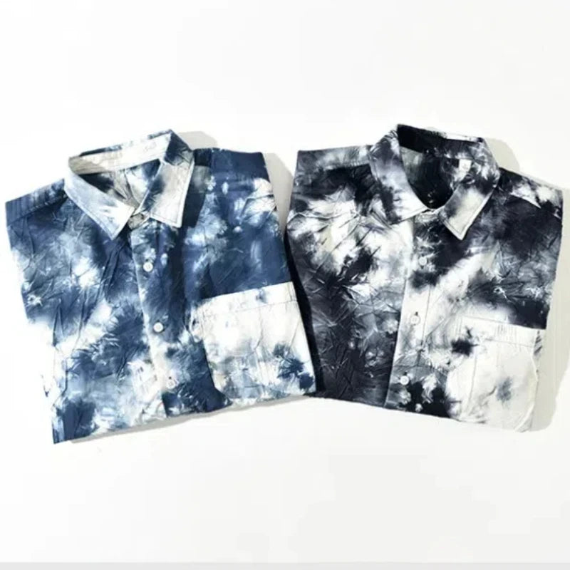 Camisa Casual Hombre | Estampado Único | Manga Larga | Poliéster | Ticotrendy Costa Rica