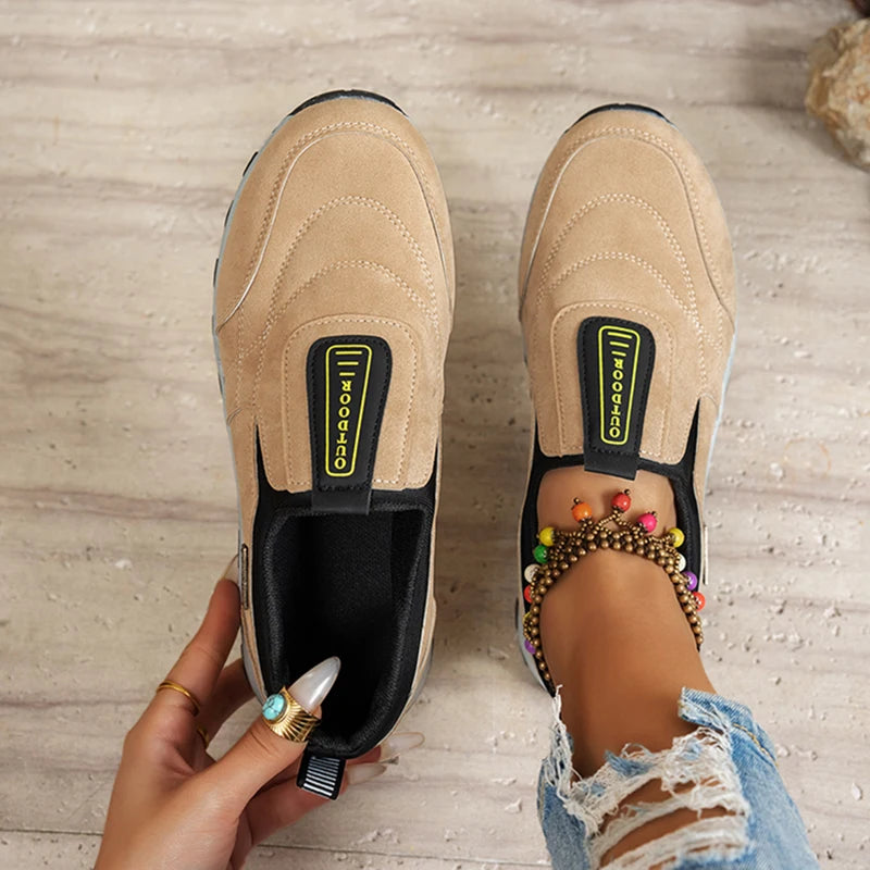 Zapatillas Planas Antideslizantes | Color Sólido | Suela Blanda | Talla 47 | Primavera 2025