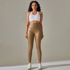 Leggings Cuero Verano Mujer | Cintura Alta Efecto Push Up | Piel Sintética