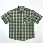 Camisa Cuadros Hombre | Algodón 100% | Estilo Retro Japonés | Manga Corta | Ticotrendy Costa Rica