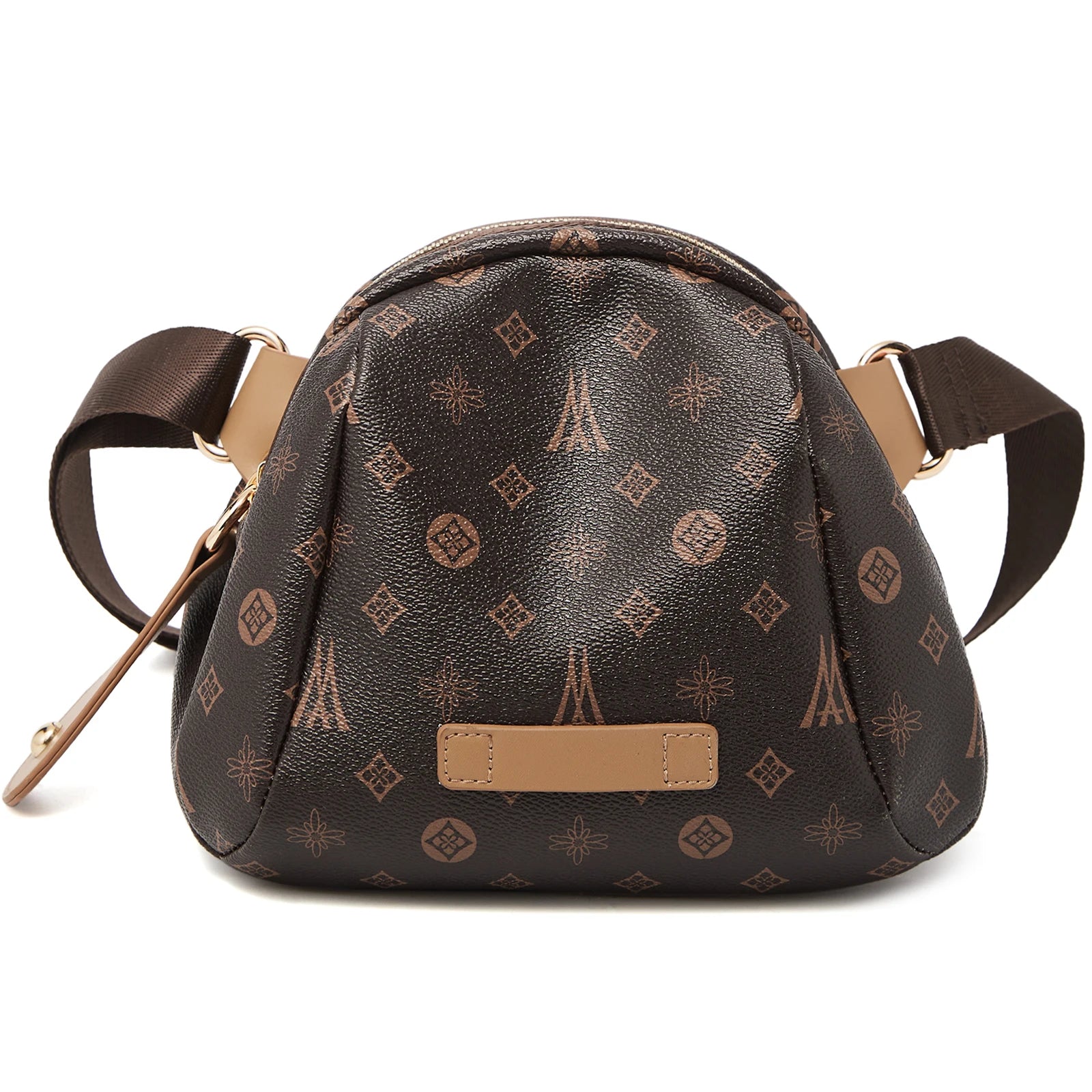 LAORENTOU 2025 bolso de hombro estampado de PVC a la moda para mujer, bolso cruzado diario de primavera y verano para mujer elegante
