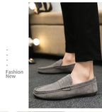 Mocasines Lona Hombre ∣ Transpirables Ligeros ∣ Conducción Zapatos Planos