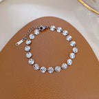 Pulsera Dijes Redondos Vintage | Acero Inox. Simple | Cadena Color Oro y Plata | Ticotrendy