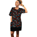 Vestido de Retazos Africano con Estampado de Cera