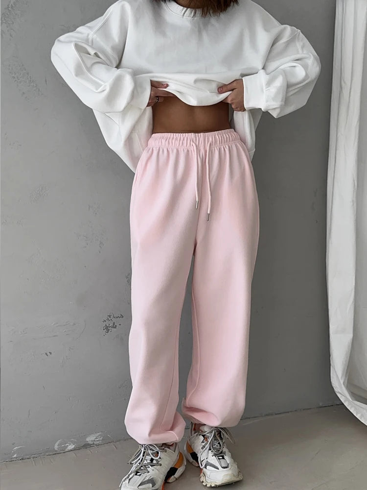 Pantalón Chándal Algodón 80% | Jogger Vintage | Gris y Marrón | Elástico Mujer | Ticotrendy