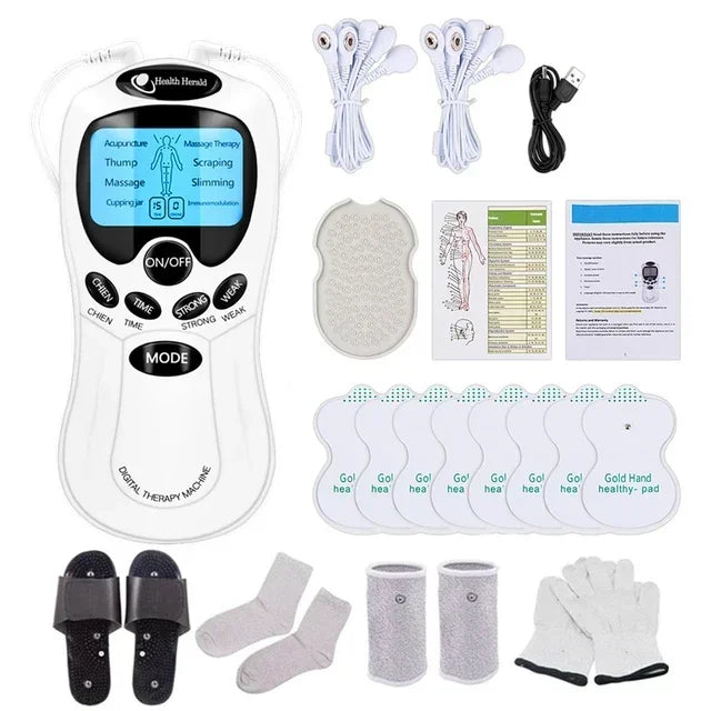 Masajeador Muscular TENS Eléctrico | Terapia Digital Pulso Estimulador | Cuidado Cuerpo Completo