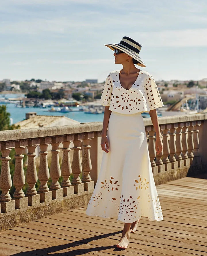 Traje de Baño de Lujo con Corte Láser - Diseño Exclusivo para la Playa