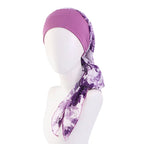 Turbante elástico con estampado de flores para mujer musulmana, para la cabeza preatado Hijab, Bandana para la pérdida de cabello, bufanda para la cabeza, novedad