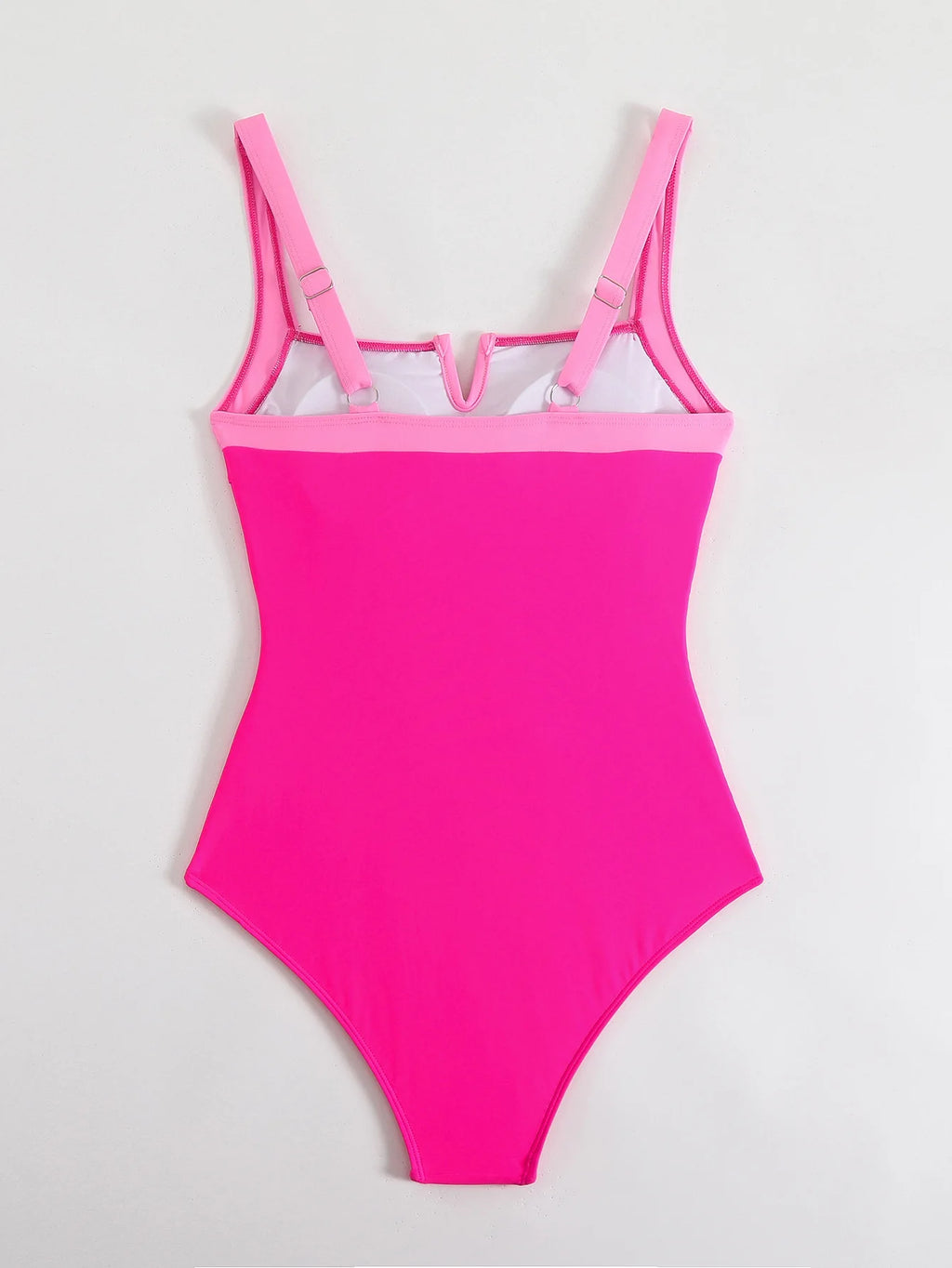 Traje de Baño Sexy de Cuello V y Cintura Alta | Playa