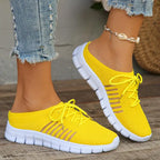 Zapatos Planos de Malla Transpirable | Suela Blanda | Sin Cordones | Talla Grande | Verano 2025