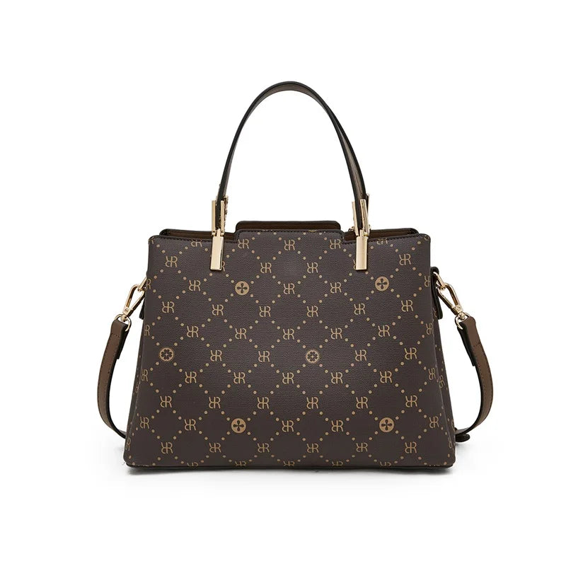 Marca LAORENTOU, bolso de mano de cuero sintético para mujer, bolso de hombro clásico para Otoño e Invierno 2025, bolso de mano de gran capacidad para trabajo de oficina
