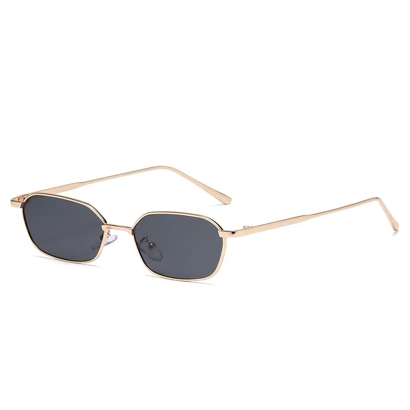 Gafas Sol Cuadradas Pequeñas Montura Metálica Steampunk Vintage | A La Moda UV400 Compras