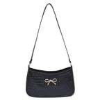 Bolso De Hombro Mujer Estampado Cocodrilo Lazo Vintage Pequeño