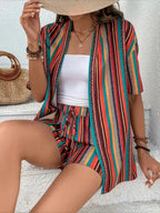 Conjunto Elegante Verano 2025 | Camisa Estampada Resort | Camisa Estampada