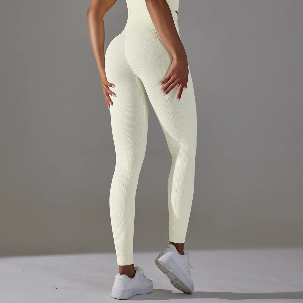 Leggings Sin Costuras Mujer | Yoga Gimnasio | Cintura Alta Ajuste Push Up