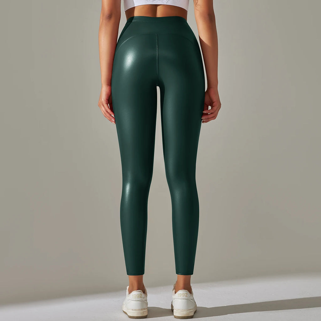 Pantalón Lápiz Alto Ticotrendy | Cuero PU Elástico | Otoño Invierno