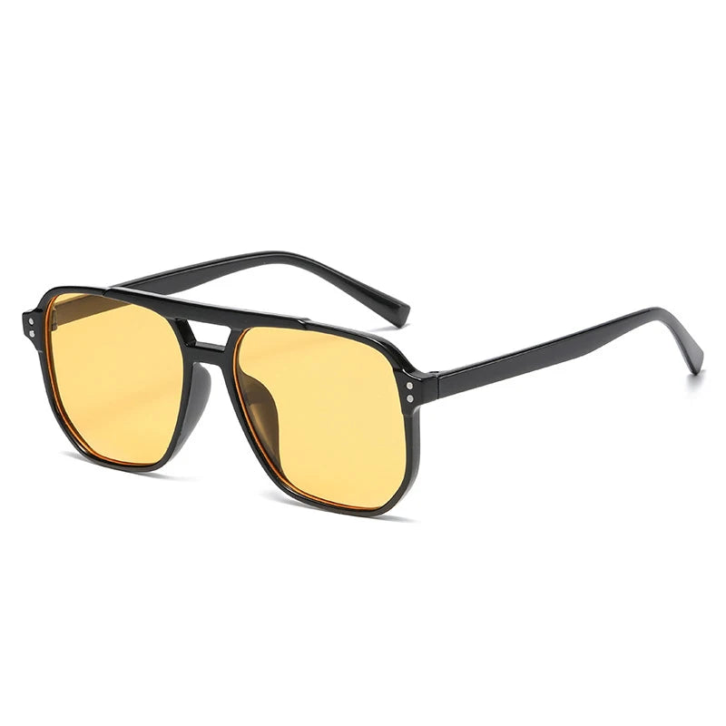 Gafas de Sol Clásicas Piloto Vintage Grandes Doble Haz