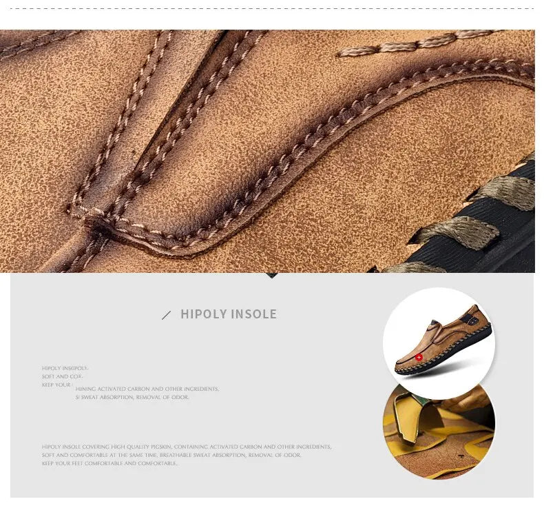 Mocasines Lujo Hombre ∣ Cuero Suave ∣ Zapatos Cómodos para Conducir